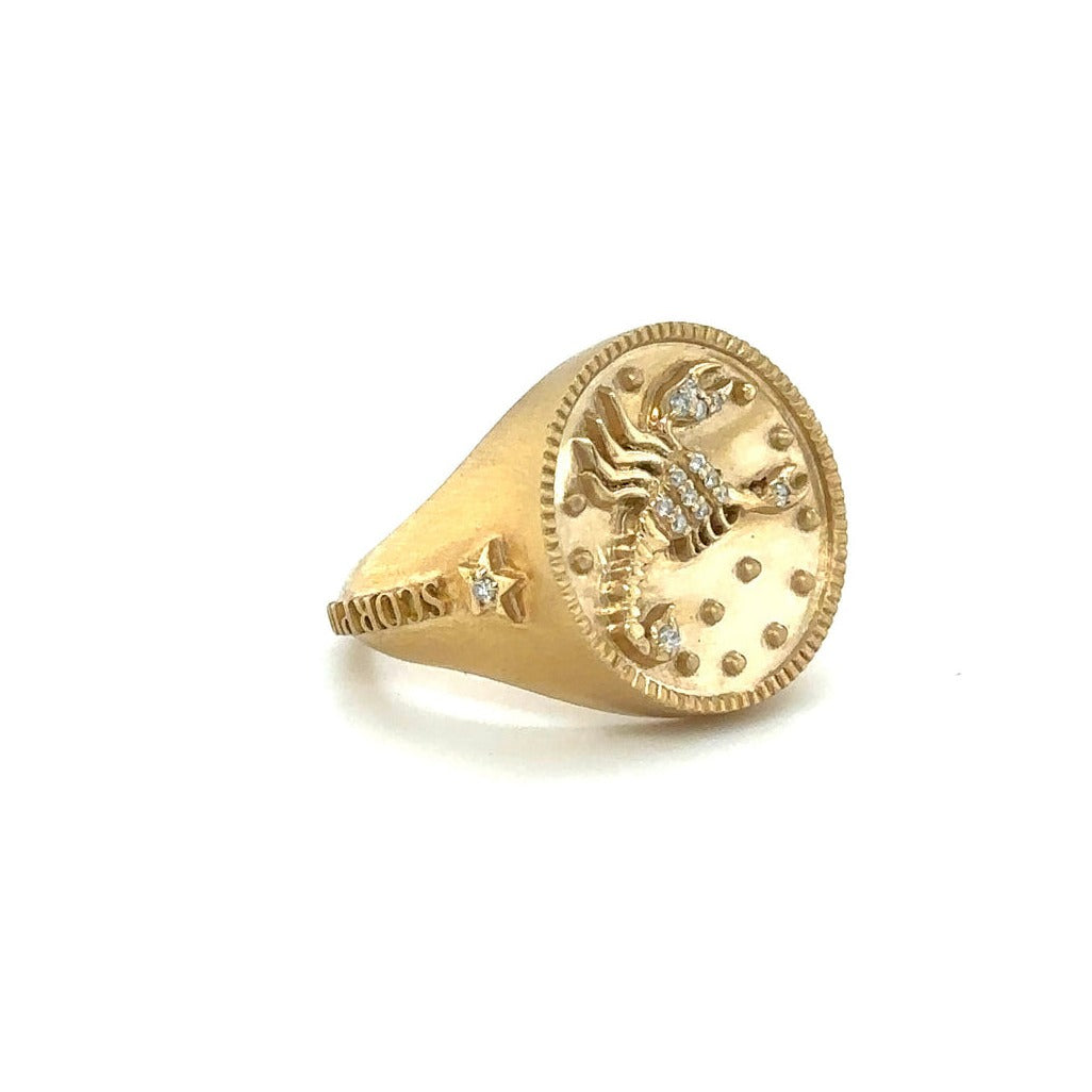 Scorpio Ring in Yellow Gold 