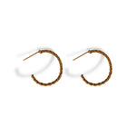 Fiona Gold Diamond Hoops