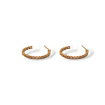 Fiona Gold Diamond Hoops