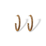 Fiona Gold Diamond Hoops