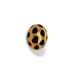 Tiffany & Co. Yellow Gold and Black Inlay Positive And Negative Oval Dome Earrings