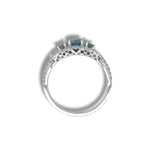 Custom Design Blue & White Diamonds