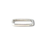 Square White Gold Diamond Ring