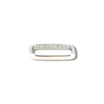 Square White Gold Diamond Ring