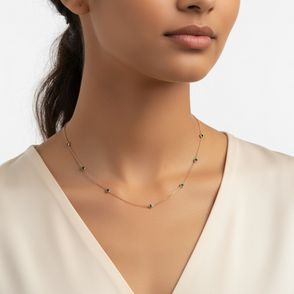 Emerald Dewdrop Necklace