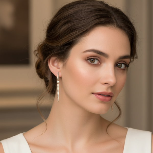 Diamond Drop Earrings