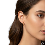 Fiona Gold Diamond Hoops