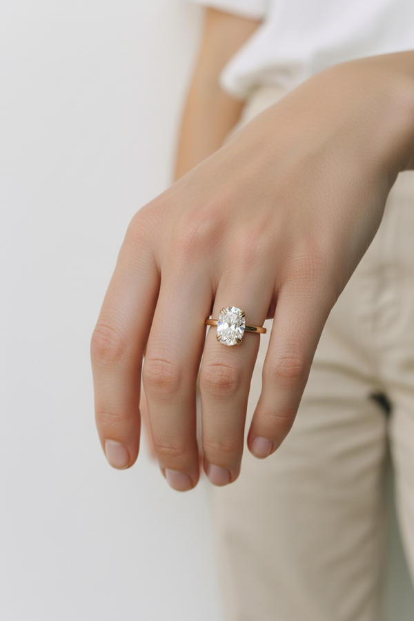 Antique Cut Oval Ring