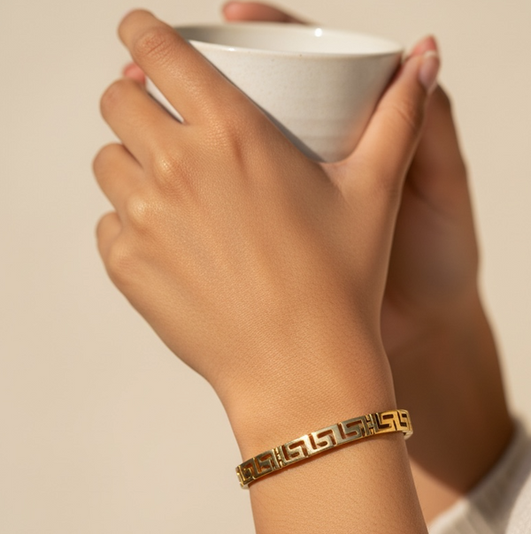 Golden Greek Key Bracelet
