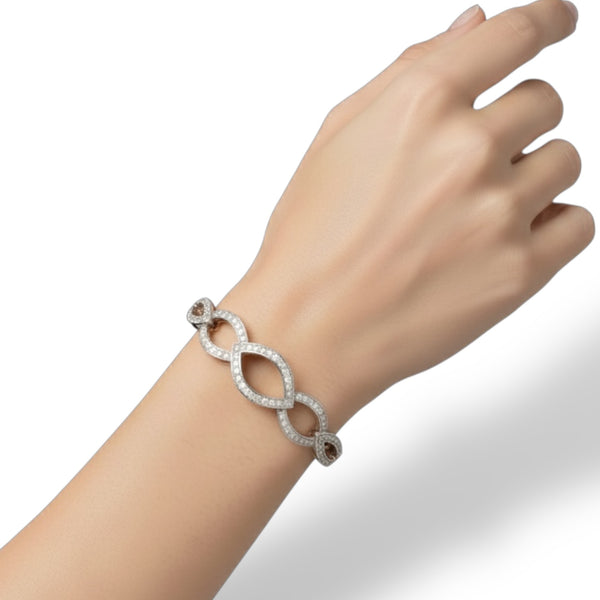 Diamond Infinity Bangle