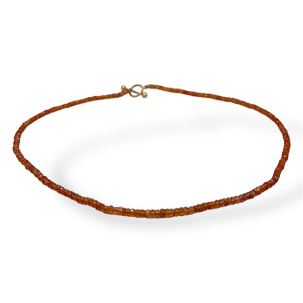 Orange Sapphire Beaded Beauty