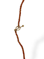 Orange Sapphire Beaded Beauty