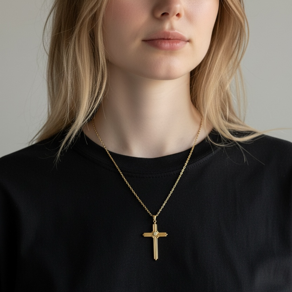 Golden Glistening Cross