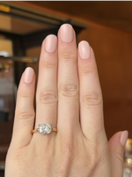 Cushion Diamond Ring Set