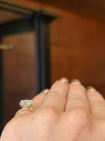 Cushion Diamond Ring Set