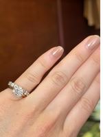 Cushion Diamond Ring Set