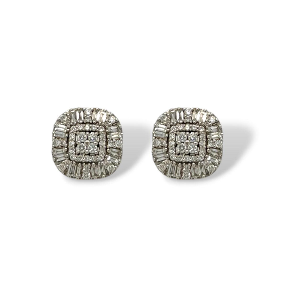 Square Diamond Earring