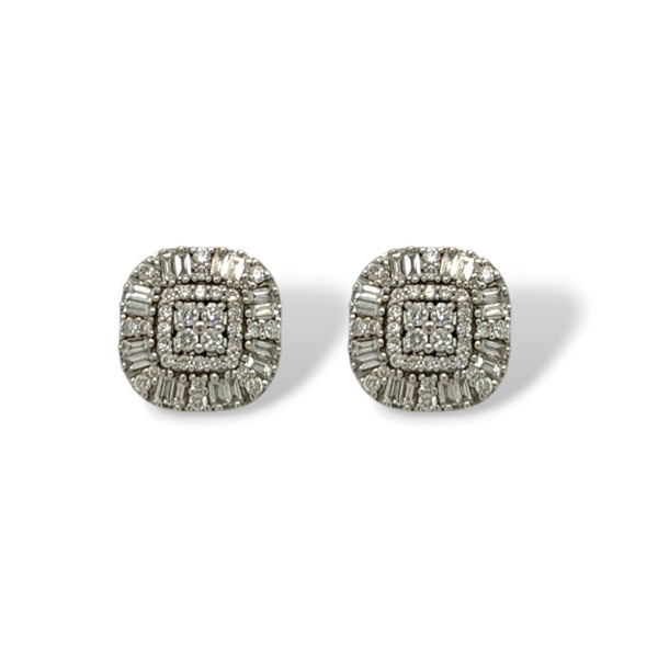 Square Diamond Earring