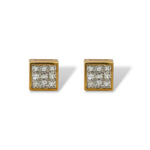 Carré Lumiére Gold Studs