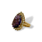 Amethyst cocktail ring