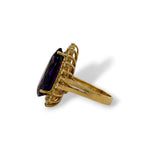 Amethyst cocktail ring