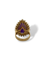 Amethyst cocktail ring