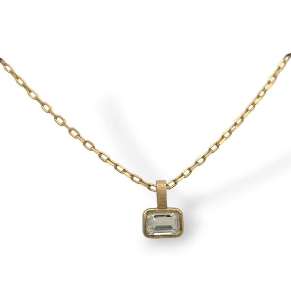 Emerald Cut Pendent