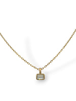 Emerald Cut Pendent
