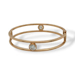 Rose gold Bangle with diamonds
