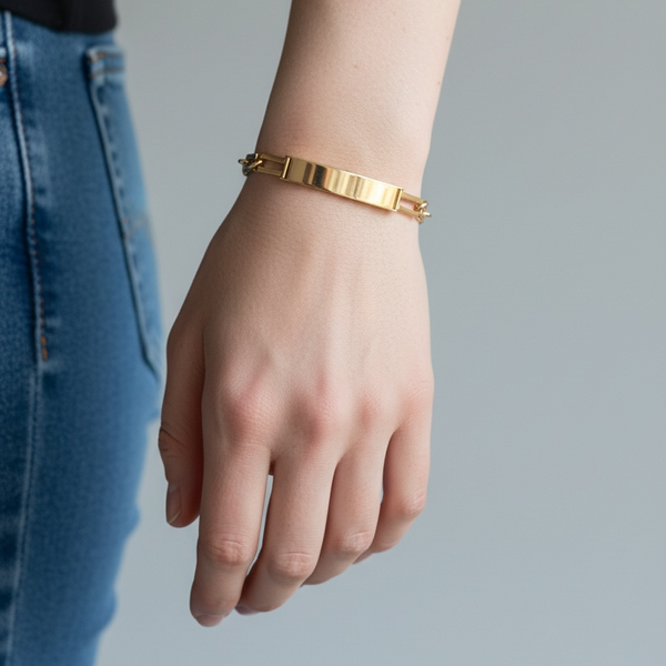 Rose Gold ID Bracelet