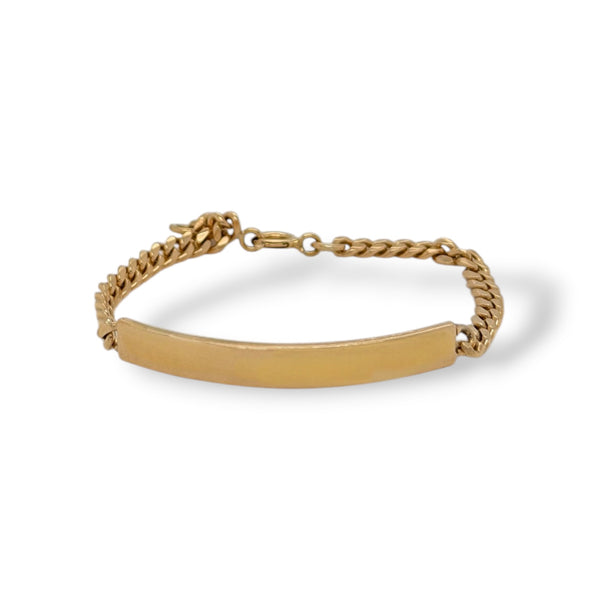 Gold ID Bracelet