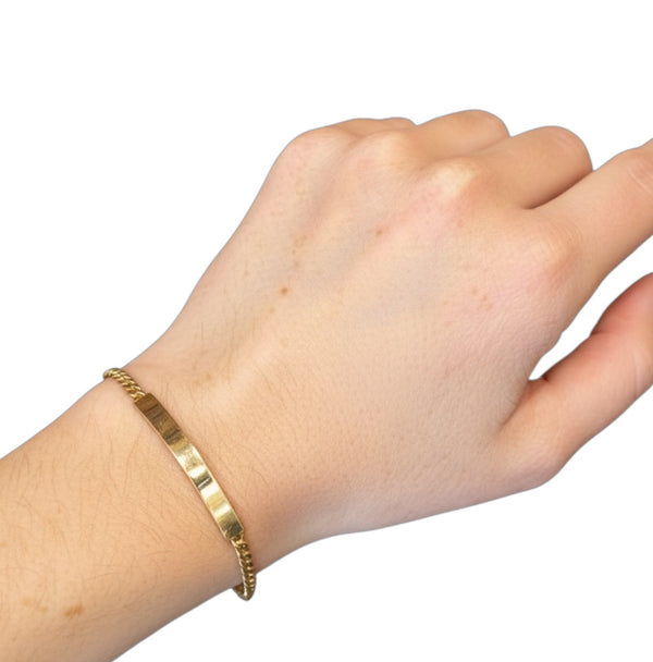 Gold ID Bracelet