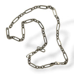 White Gold Paperclip Chain