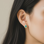 Australian Blue Opal Halo Drop