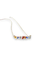 Sapphire & Diamond Bar Necklace