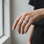 Emerald Cut Wedding Band
