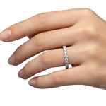 French Pavé Band - Petite