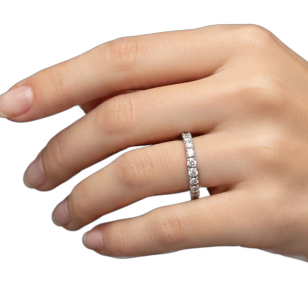 French Pavé Band - Petite
