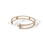 Rose gold Bangle with diamonds