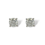 4 Prong Martini Earrings