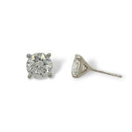 4 Prong Martini Earrings