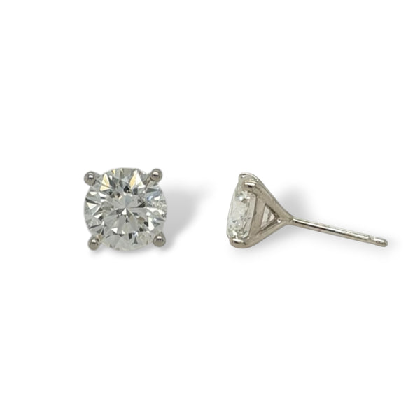 4 Prong Martini Earrings
