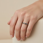 Blue Halo Ring