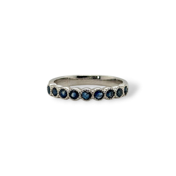 Sapphire Scalloped Crown