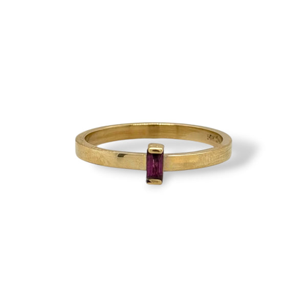 Rectangle Ruby Ring