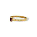 Rectangle Ruby Ring