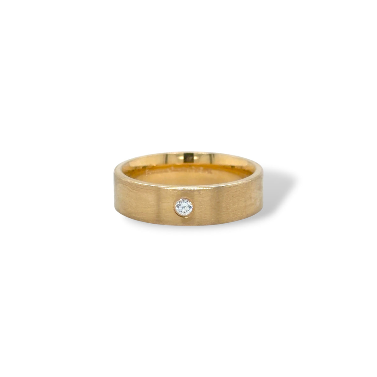 Diamond Center Wedding Band