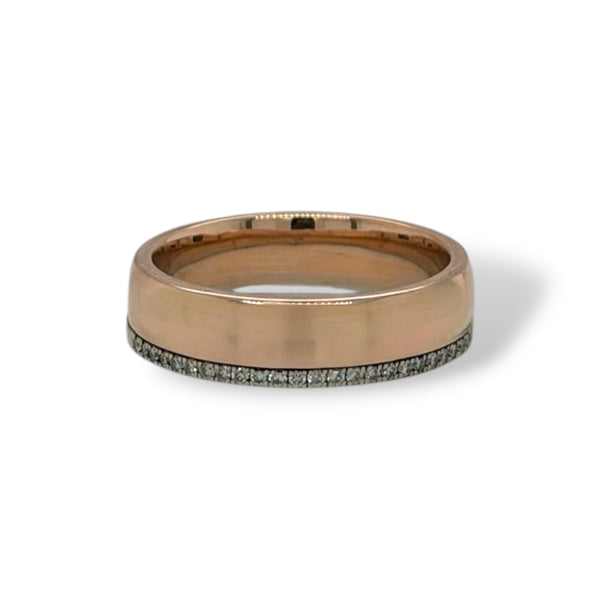 Rose and White Gold Diamond Ring