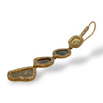 Raw Sliced Dangle Earrings