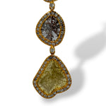 Raw Sliced Dangle Earrings